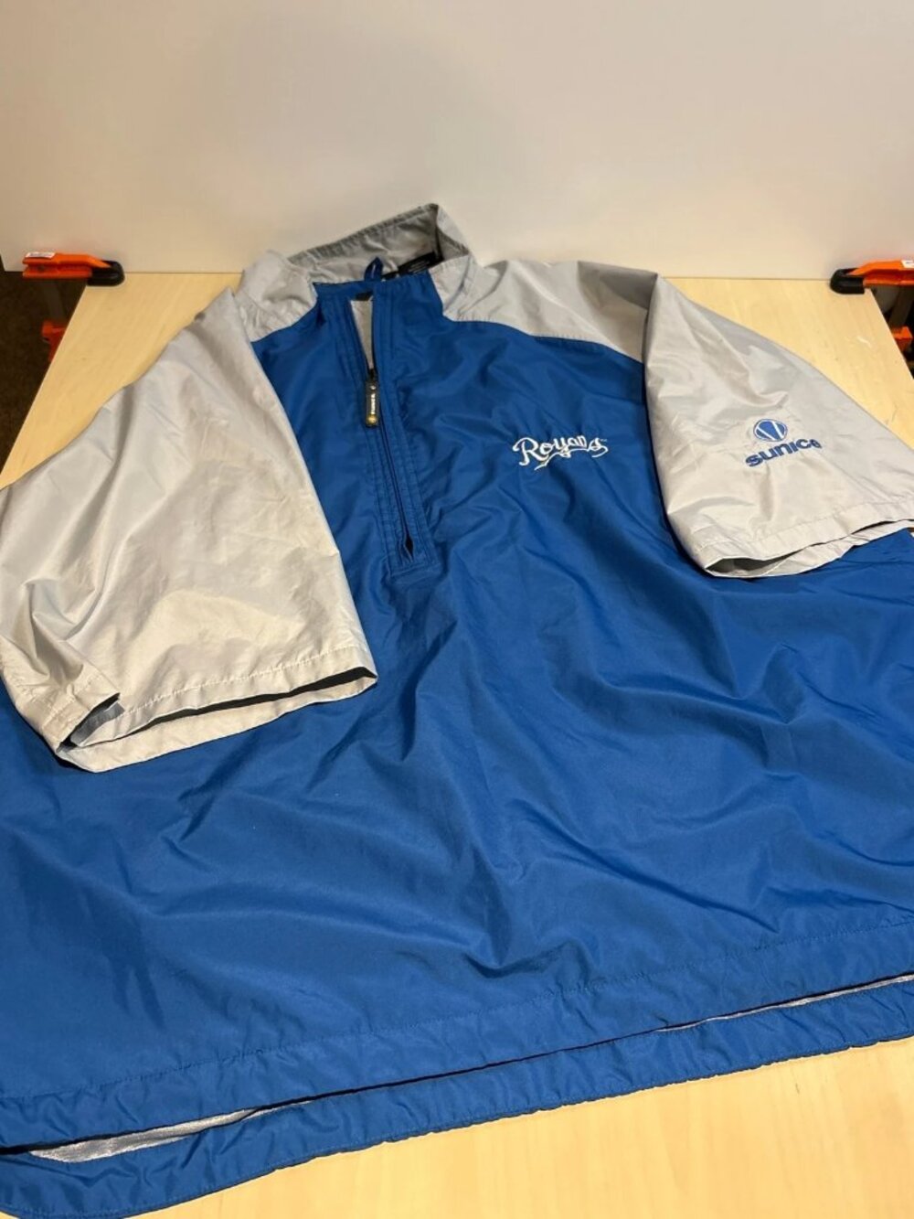 KC Royals Sunice Quarterzip short sleeve windbreaker